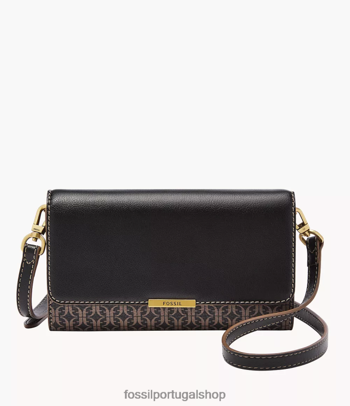 Fossil mulheres carteira jori crossbody preto bolsa 40NJ6Z885