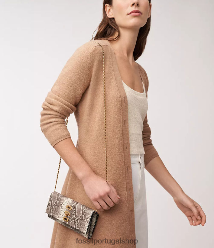 Fossil mulheres carteira penrose crossbody branco bolsa 40NJ6Z298