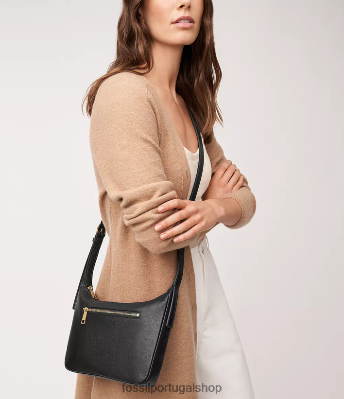 Fossil mulheres cecília pequena crossbody preto bolsa 40NJ6Z318
