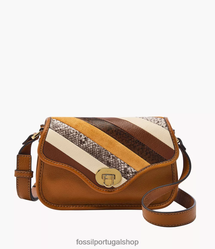 Fossil mulheres crossbody com aba mini Heritage multi bolsa 40NJ6Z313