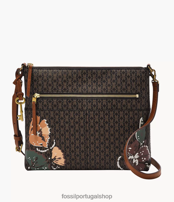Fossil mulheres crossbody fiona preto bolsa 40NJ6Z529