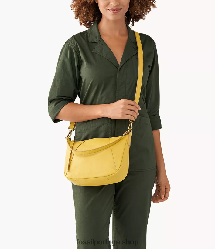 Fossil mulheres crossbody skylar amarelo bolsa 40NJ6Z457