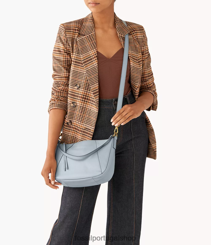 Fossil mulheres crossbody skylar azul bolsa 40NJ6Z413