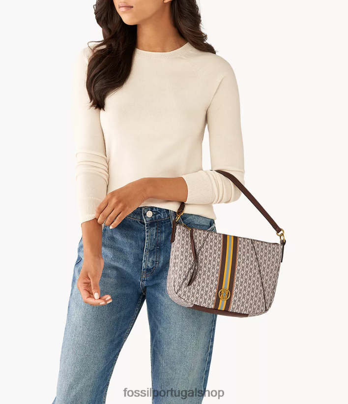Fossil mulheres crossbody skylar cáqui bolsa 40NJ6Z474