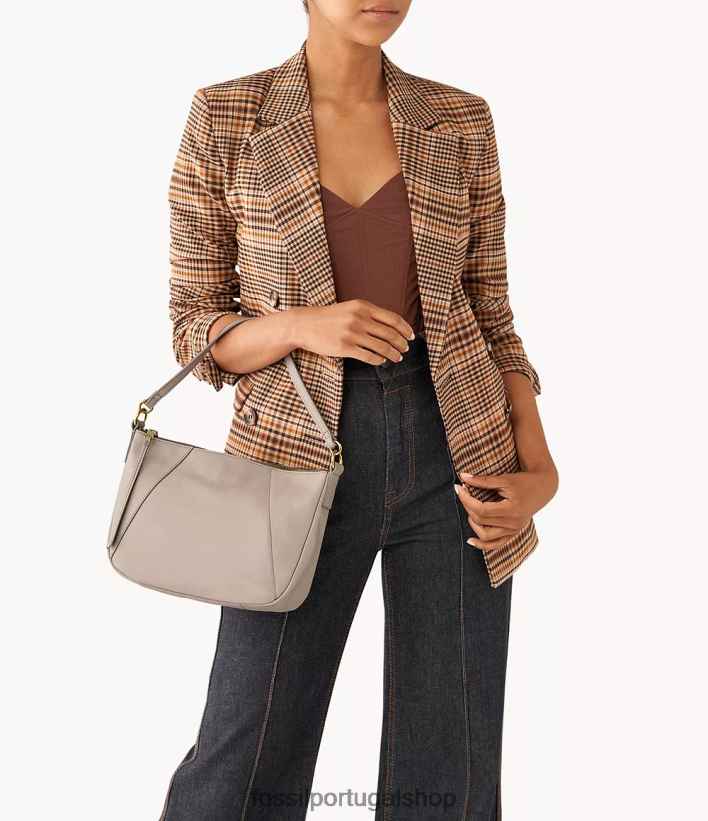 Fossil mulheres crossbody skylar cinza bolsa 40NJ6Z730