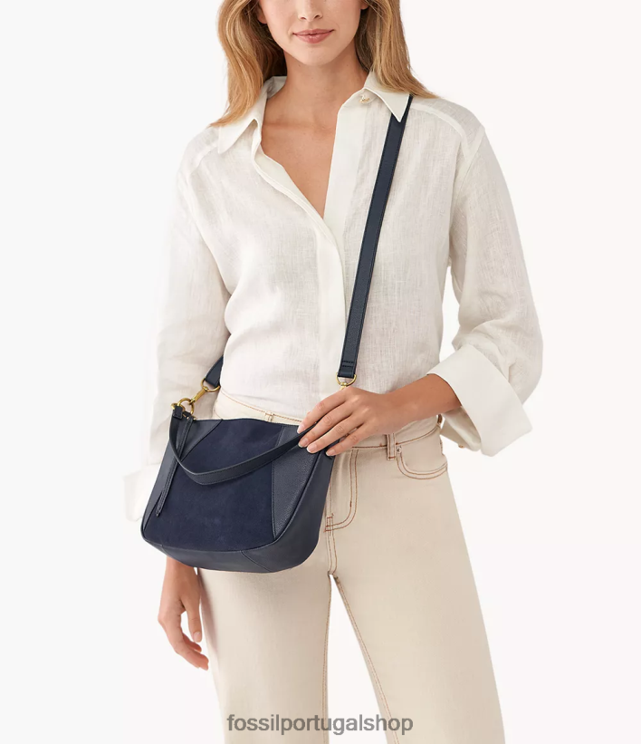 Fossil mulheres crossbody skylar marinha bolsa 40NJ6Z645