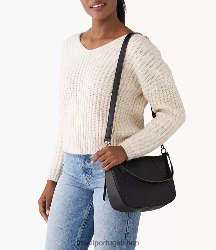 Fossil mulheres crossbody skylar preto bolsa 40NJ6Z432