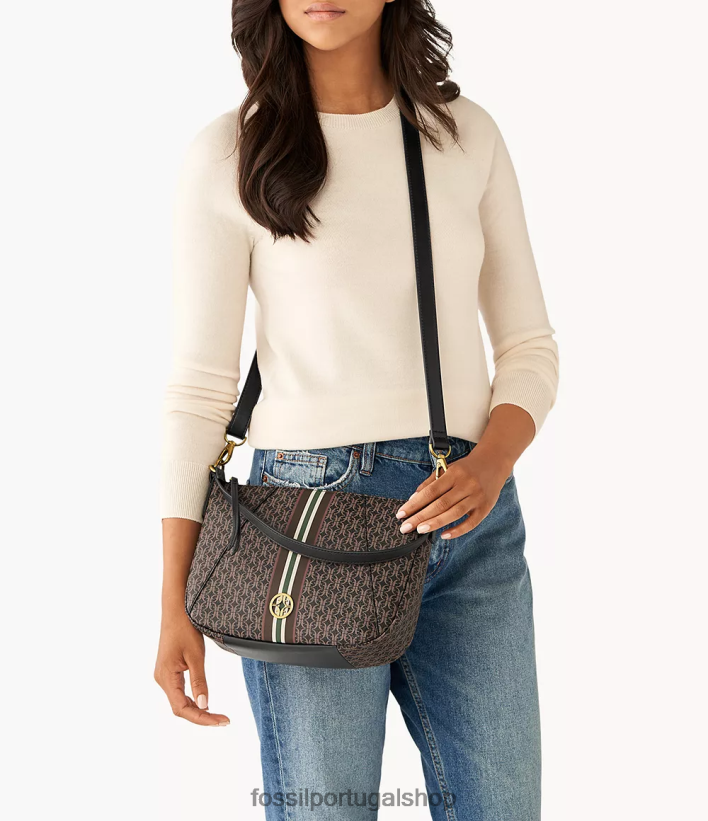 Fossil mulheres crossbody skylar preto bolsa 40NJ6Z433