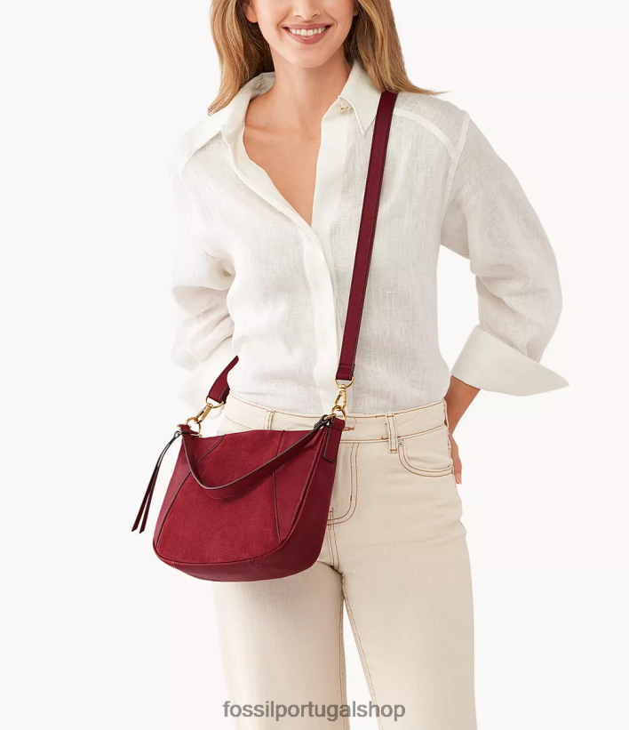 Fossil mulheres crossbody skylar vermelho bolsa 40NJ6Z643