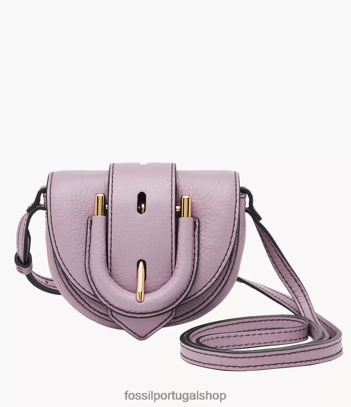 Fossil mulheres harwell micro flap crossbody lavanda bolsa 40NJ6Z355