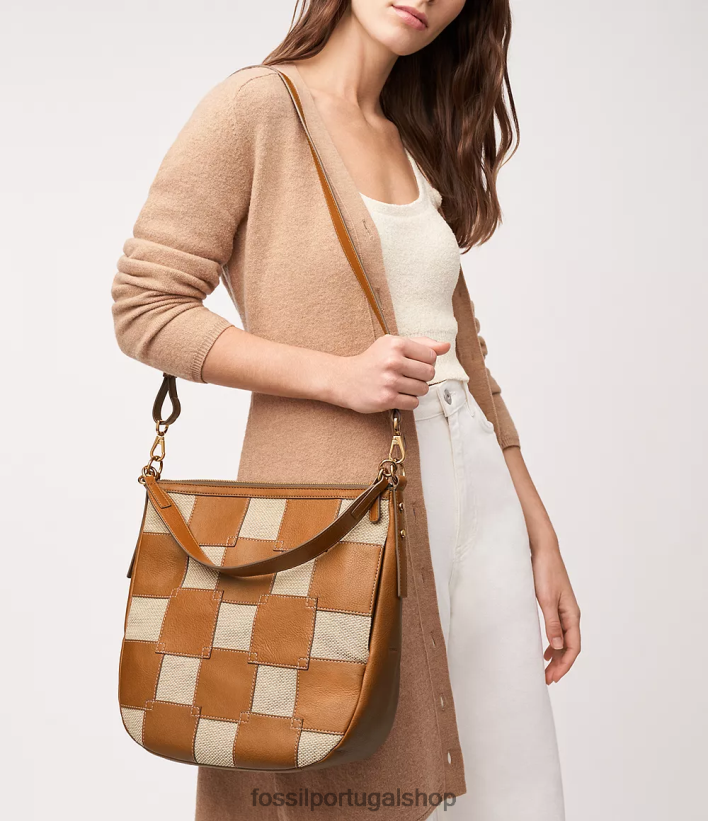 Fossil mulheres jolie vagabundo marrom claro bolsa 40NJ6Z372