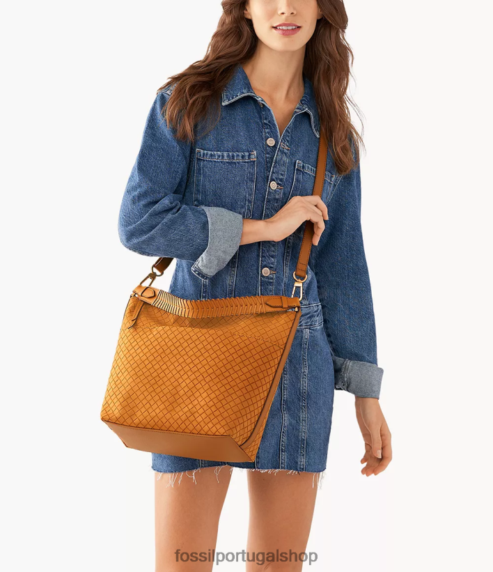 Fossil mulheres juliana grande vagabundo camelo bolsa 40NJ6Z700