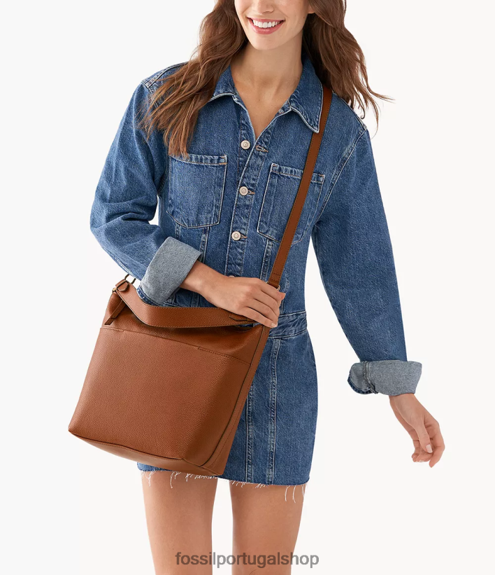 Fossil mulheres juliana grande vagabundo marrom bolsa 40NJ6Z444