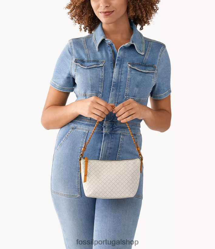 Fossil mulheres juliana mini vagabundo branco bolsa 40NJ6Z657
