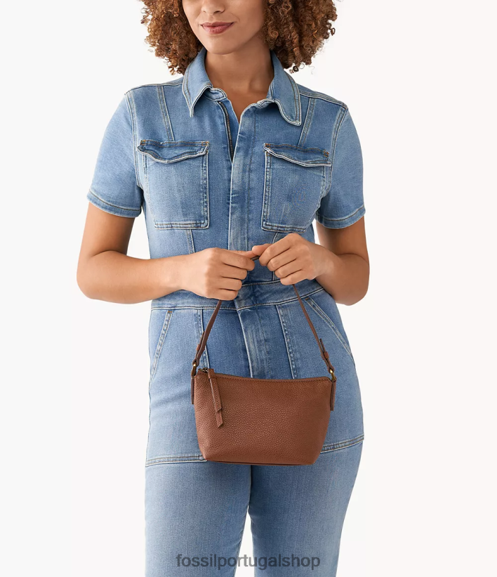 Fossil mulheres juliana mini vagabundo marrom bolsa 40NJ6Z650