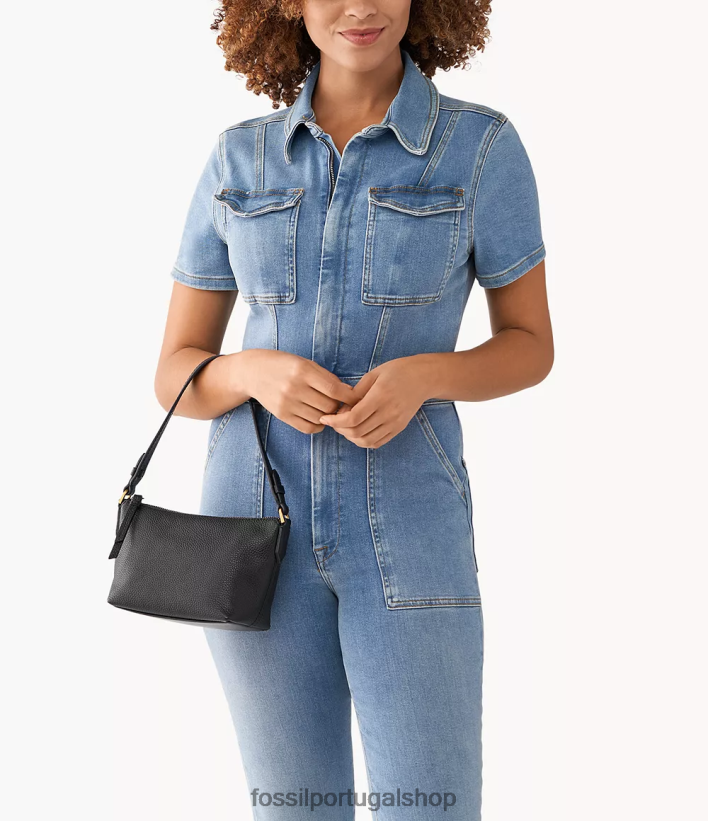 Fossil mulheres juliana mini vagabundo preto bolsa 40NJ6Z584
