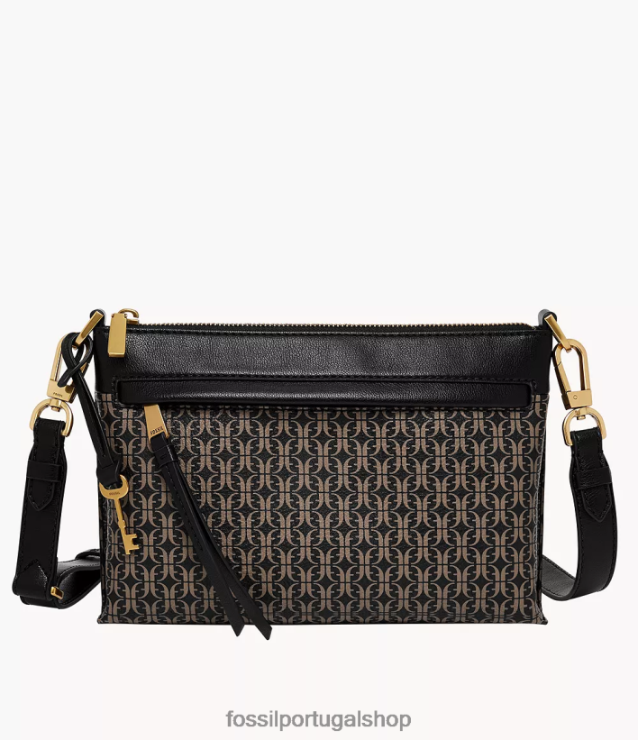 Fossil mulheres kiera pequena crossbody preto bolsa 40NJ6Z710