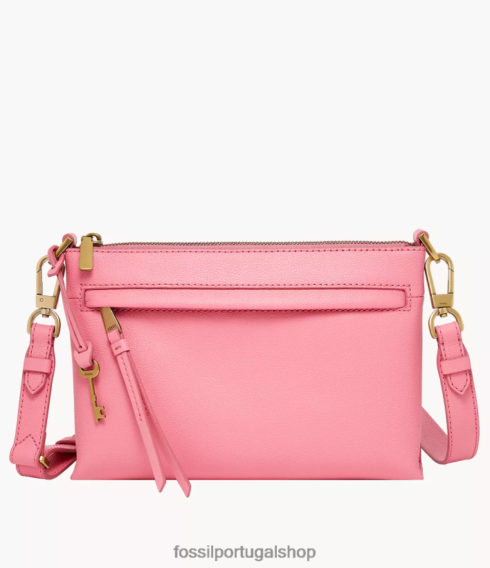 Fossil mulheres kiera pequena crossbody rosa bolsa 40NJ6Z518
