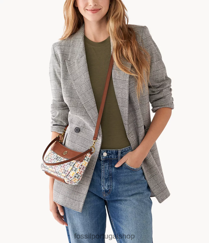 Fossil mulheres mini baguete skylar branco bolsa 40NJ6Z622