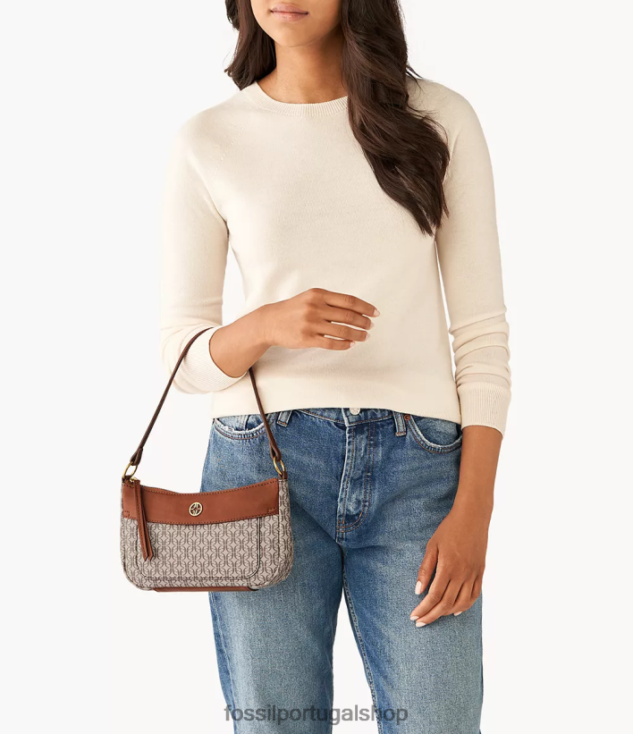 Fossil mulheres mini baguete skylar cáqui bolsa 40NJ6Z604