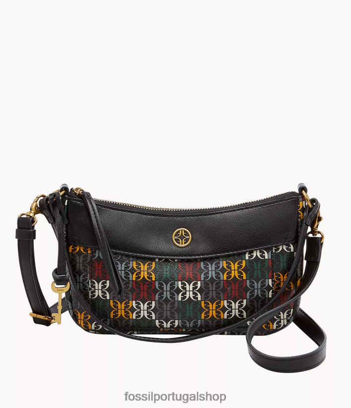 Fossil mulheres mini baguete skylar multi bolsa 40NJ6Z568