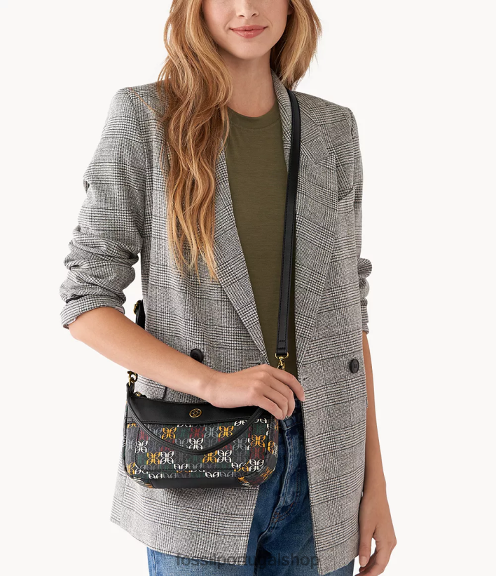 Fossil mulheres mini baguete skylar multi bolsa 40NJ6Z568