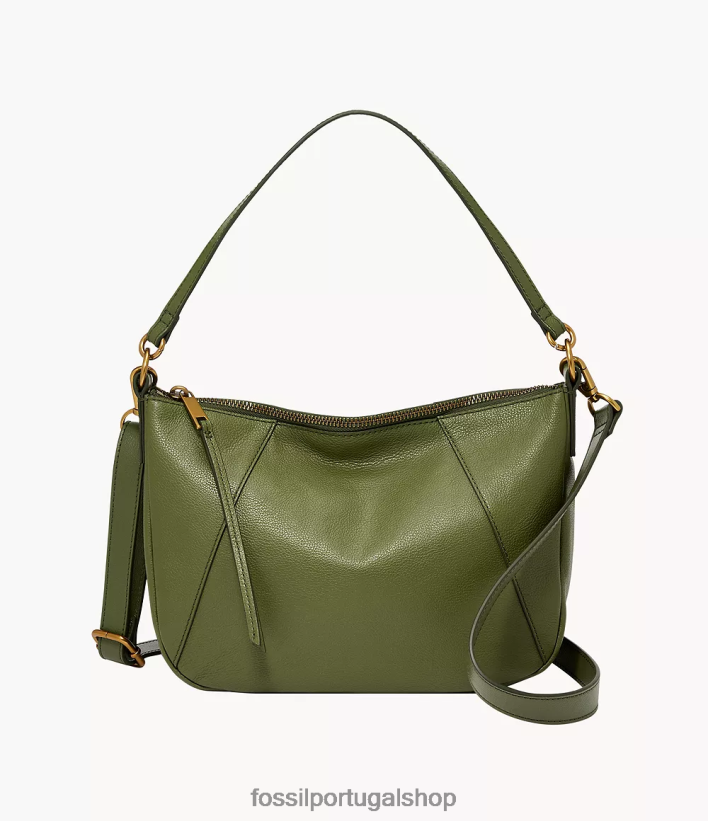 Fossil mulheres skylar bolsa transversal média Oliva bolsa 40NJ6Z497