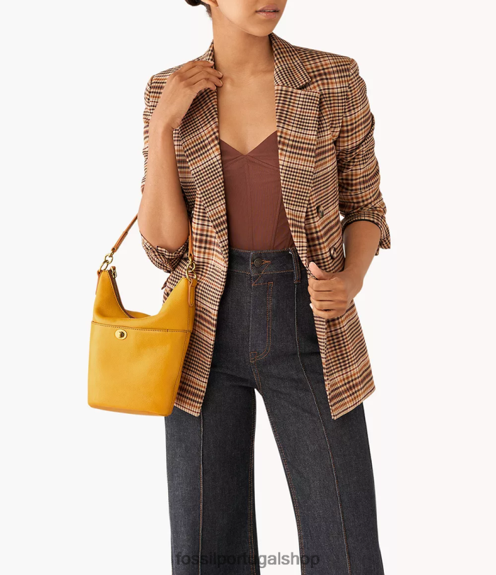 Fossil mulheres talulla pequeno vagabundo amarelo bolsa 40NJ6Z718