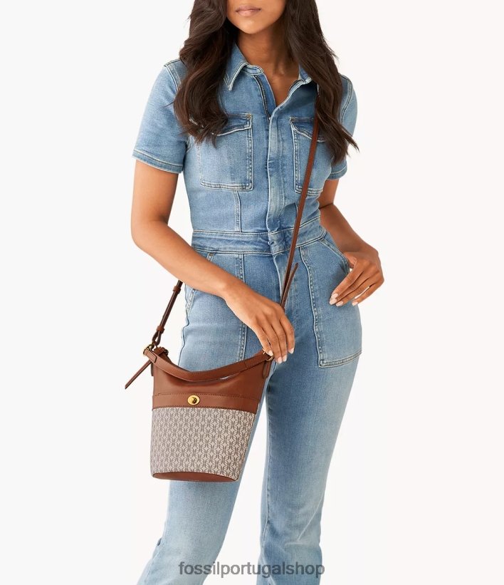 Fossil mulheres talulla pequeno vagabundo cáqui bolsa 40NJ6Z517