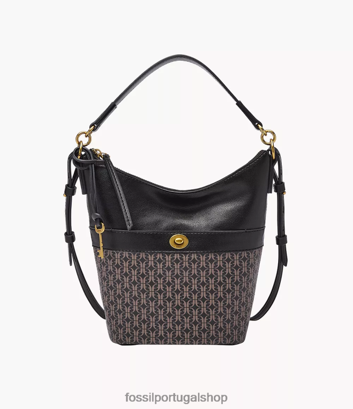 Fossil mulheres talulla pequeno vagabundo preto bolsa 40NJ6Z698