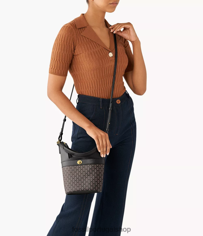 Fossil mulheres talulla pequeno vagabundo preto bolsa 40NJ6Z698