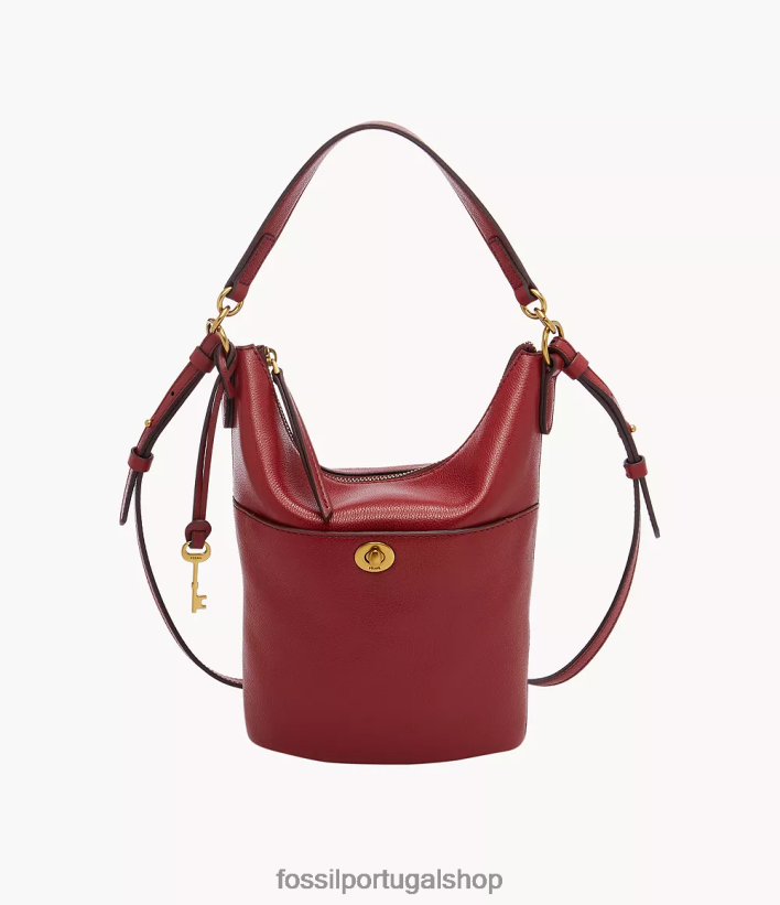 Fossil mulheres talulla pequeno vagabundo vermelho bolsa 40NJ6Z711