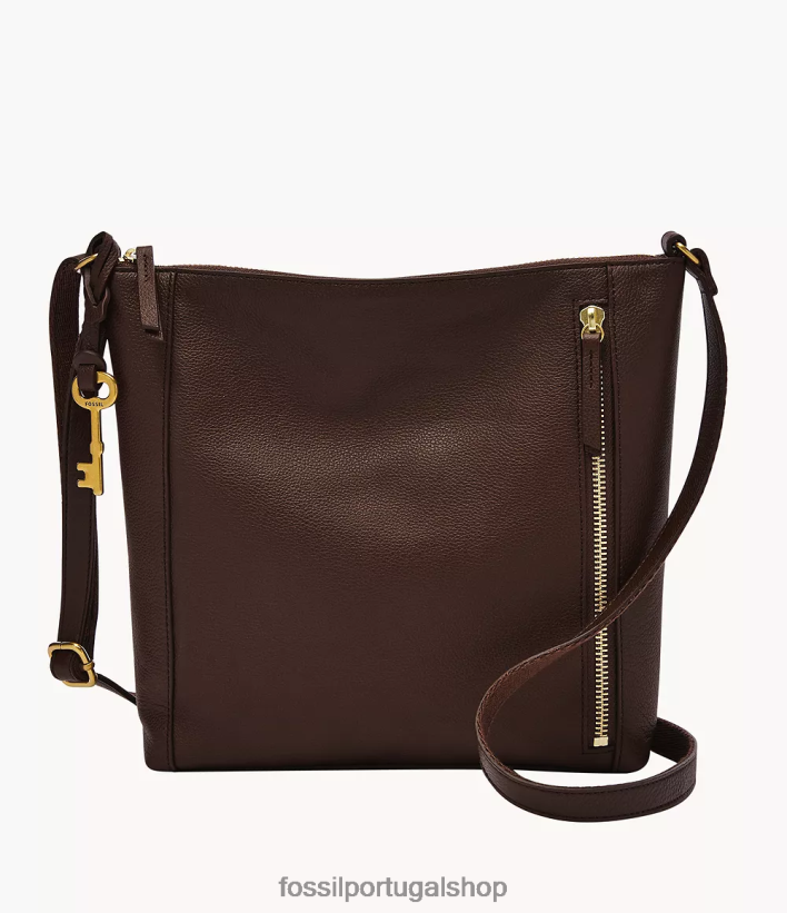Fossil mulheres tiracolo tara marrom escuro bolsa 40NJ6Z683