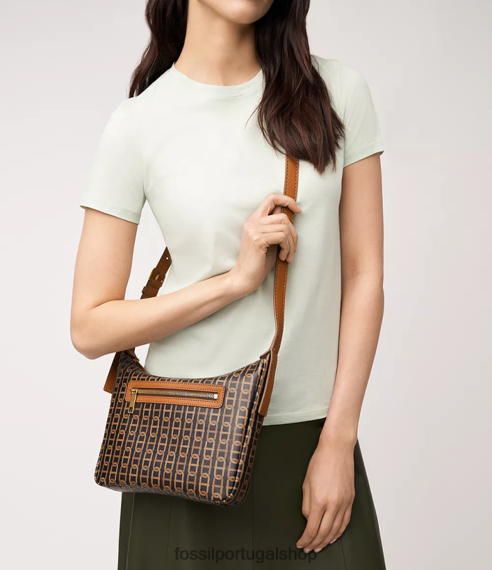 Fossil mulheres top cecília com zíper multi bolsa 40NJ6Z339