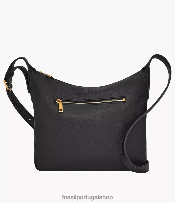 Fossil mulheres top cecília com zíper preto bolsa 40NJ6Z290