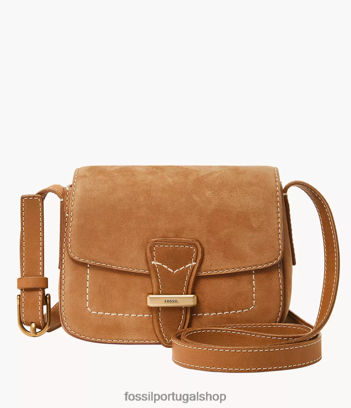Fossil mulheres tremont crossbody com aba pequena bronzeado bolsa 40NJ6Z317