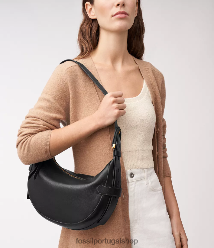 Fossil mulheres Harwell vagabundo preto bolsa 40NJ6Z384