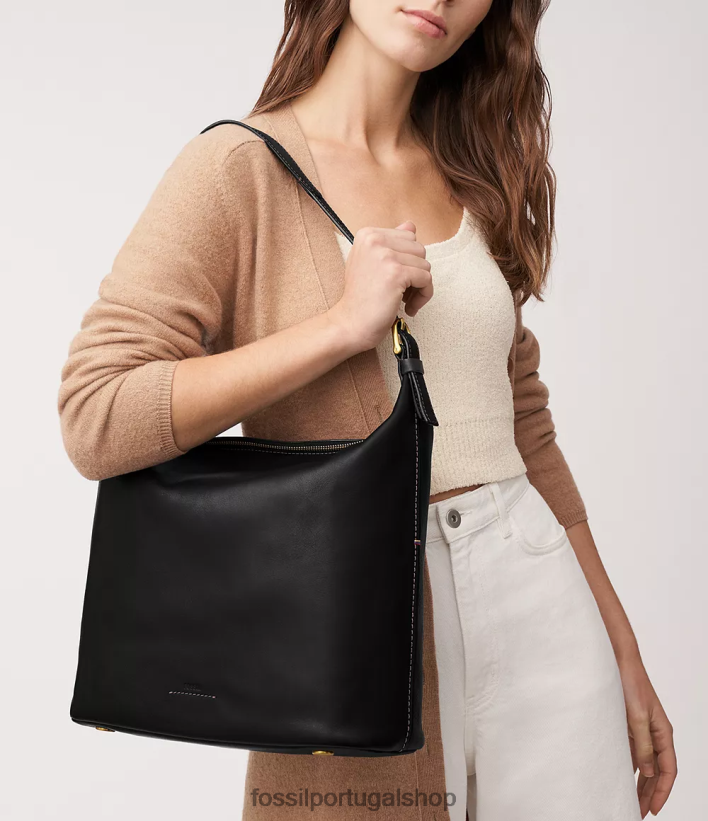 Fossil mulheres tremont vagabundo preto bolsa 40NJ6Z381