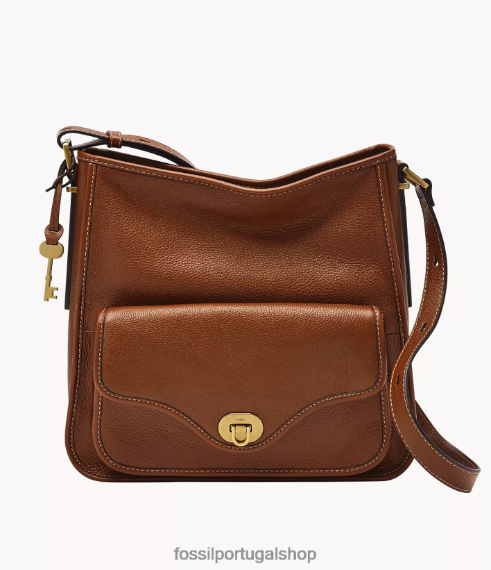 Fossil mulheres vagabundo da herança marrom bolsa 40NJ6Z380