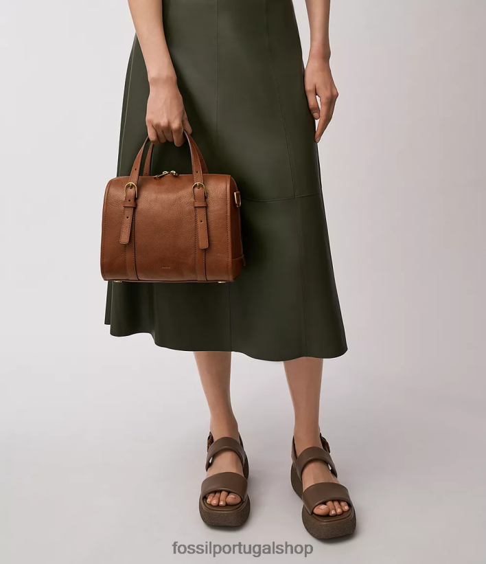 Fossil mulheres bolsa carlie marrom bolsa 40NJ6Z396
