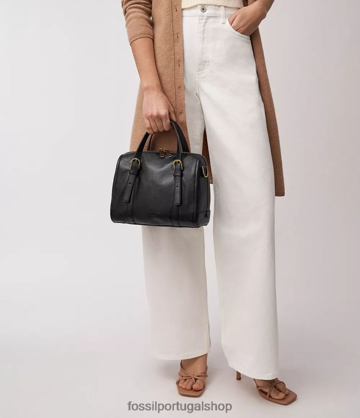 Fossil mulheres bolsa carlie preto bolsa 40NJ6Z304