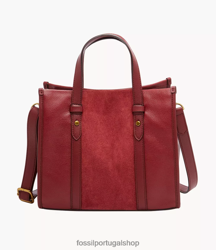 Fossil mulheres bolsa kingston vermelho bolsa 40NJ6Z611