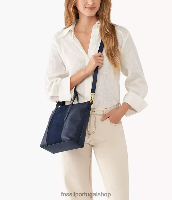Fossil mulheres bolsa skylar marinha bolsa 40NJ6Z478
