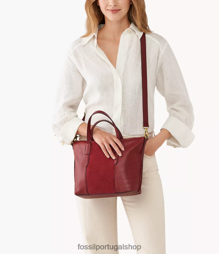 Fossil mulheres bolsa skylar vermelho bolsa 40NJ6Z605