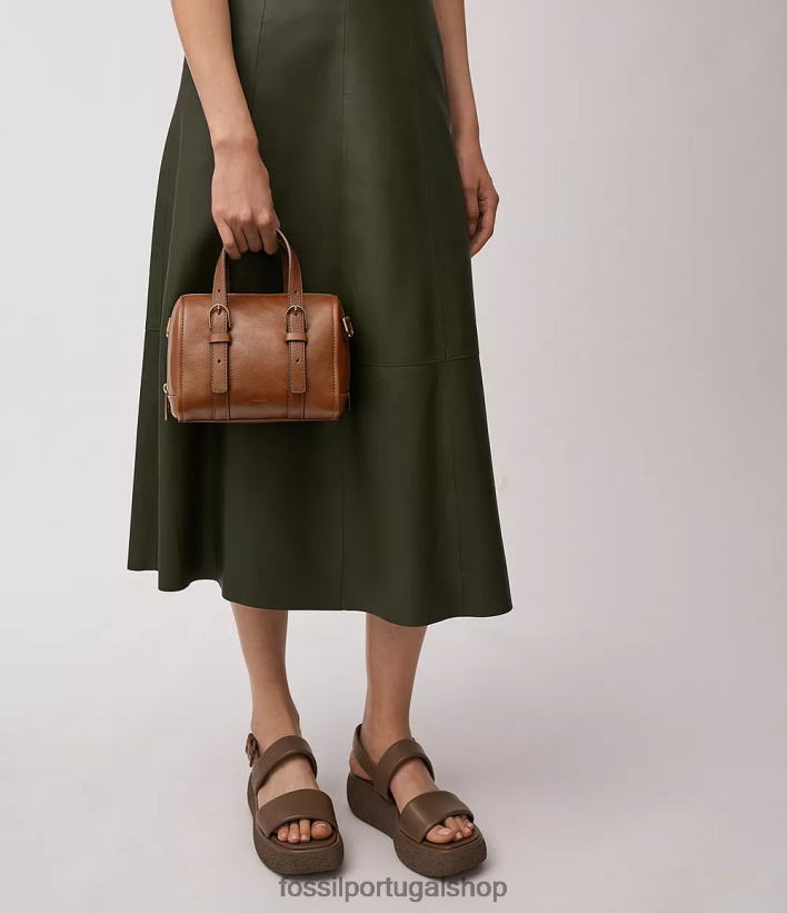Fossil mulheres carlie mini bolsa marrom bolsa 40NJ6Z340