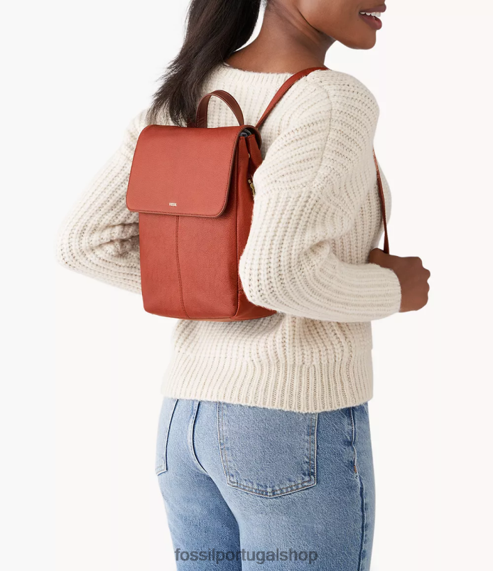 Fossil mulheres mochila clara marrom bolsa 40NJ6Z429