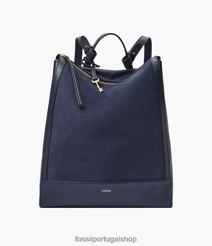 Fossil mulheres mochila conversível elina marinha bolsa 40NJ6Z726
