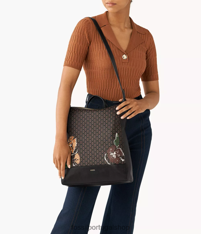 Fossil mulheres mochila conversível elina preto bolsa 40NJ6Z492