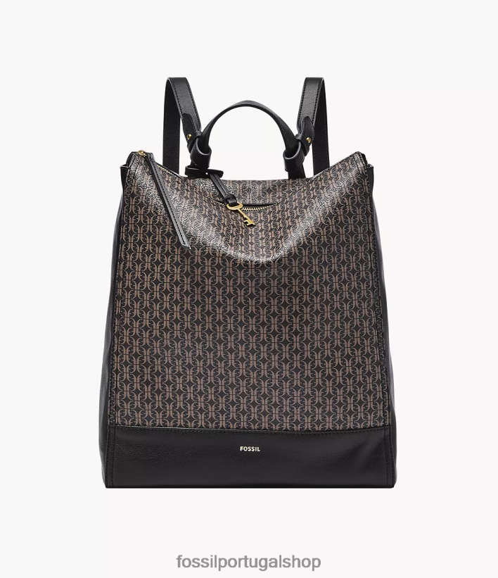 Fossil mulheres mochila conversível elina preto bolsa 40NJ6Z541
