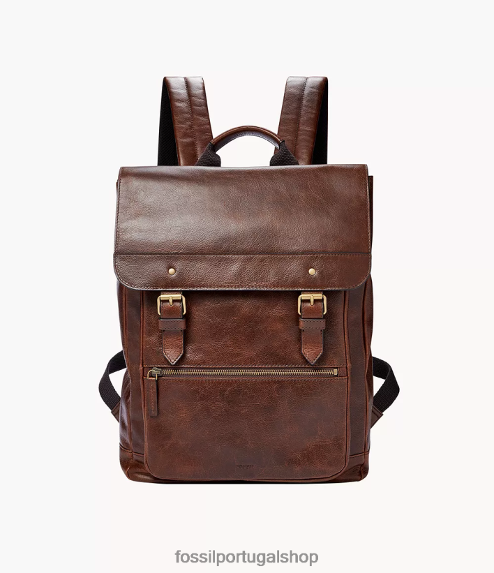 Fossil mulheres mochila de milhas marrom escuro bolsa 40NJ6Z1637